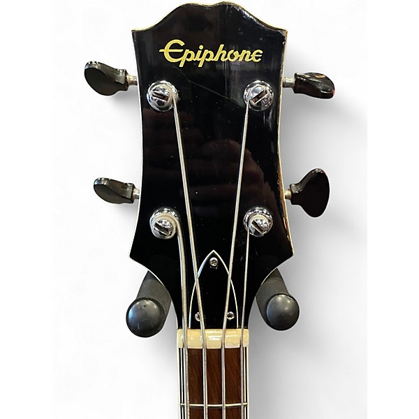Vintage 1970s Epiphone 5120 Red Electric Bass Guitar