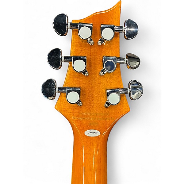 Used Harley Benton FFSP Yellow Top Flame Solid Body Electric Guitar