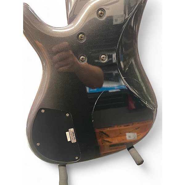 Used Gtx By Ovation GB45 Grey Metallic Electric Bass Guitar