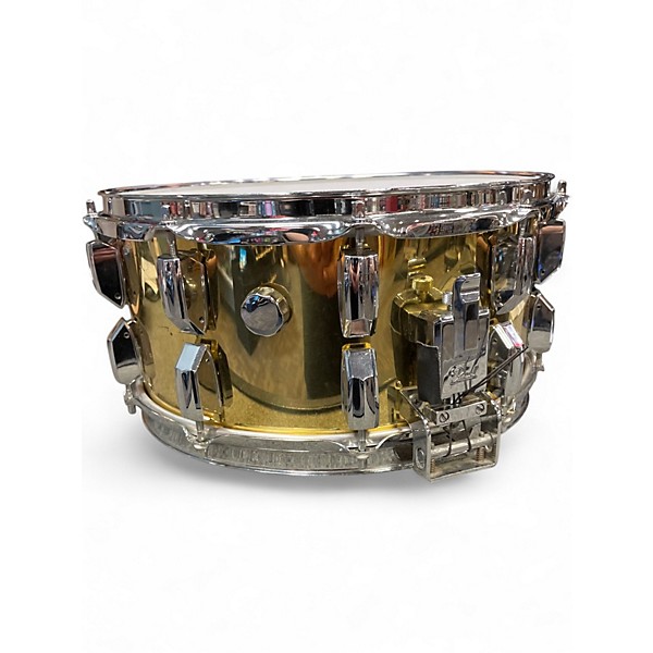 Used Pearl 6.5X14 SUPER GRIPPER BRASS Drum