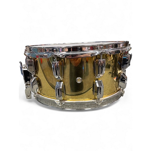 Used Pearl 6.5X14 SUPER GRIPPER BRASS Drum