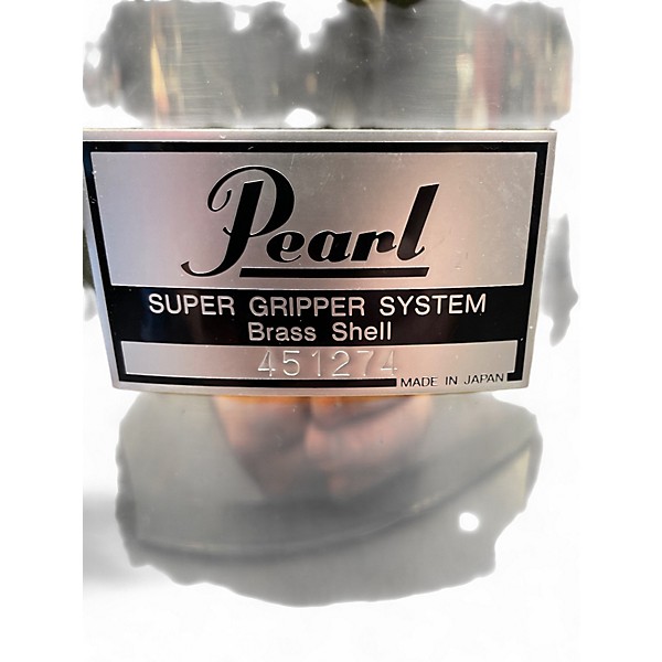 Used Pearl 6.5X14 SUPER GRIPPER BRASS Drum