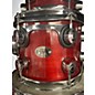 Used DW 6 Piece DRUM WORKSHOP Trans Crimson Red Drum Kit