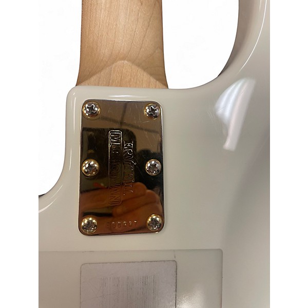 Used Ernie Ball Music Man StingRay 5 HH Ivory White Electric Bass Guitar