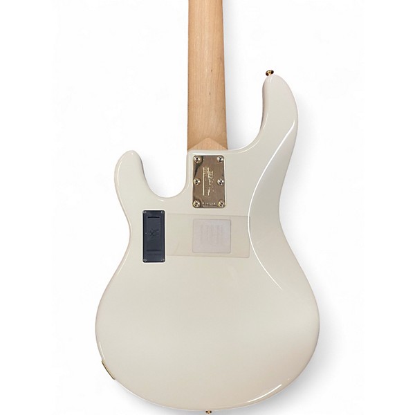 Used Ernie Ball Music Man StingRay 5 HH Ivory White Electric Bass Guitar