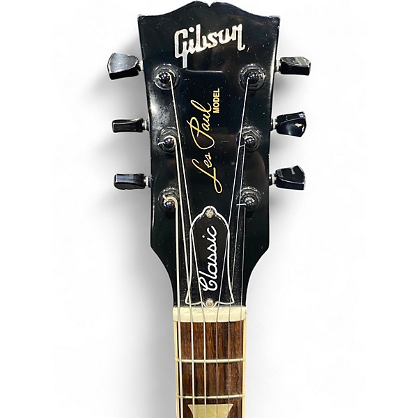 Used 2022 Gibson Les Paul Classic Black Solid Body Electric Guitar