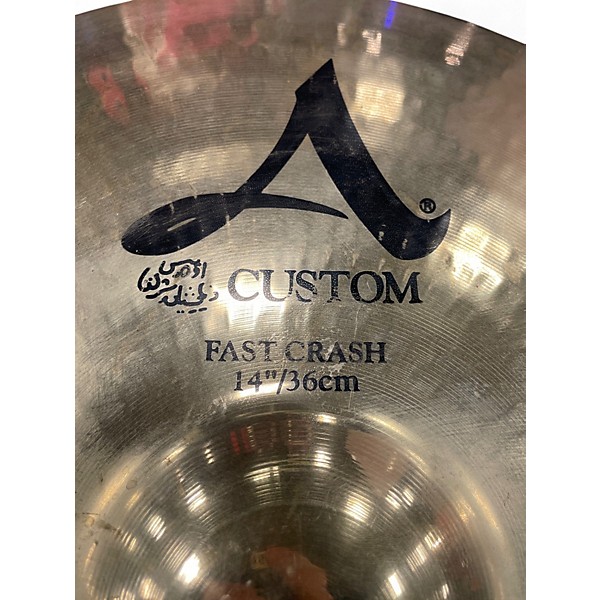 Used Zildjian 14in A Custom Fast Crash Cymbal