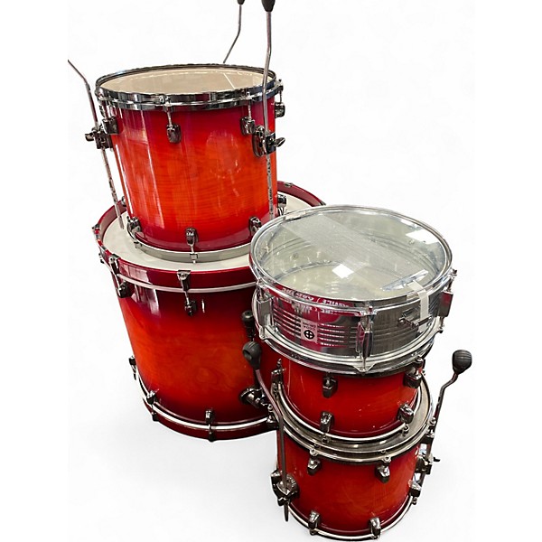 Used ddrum 5 Piece AMX DOMINION Orange Drum Kit