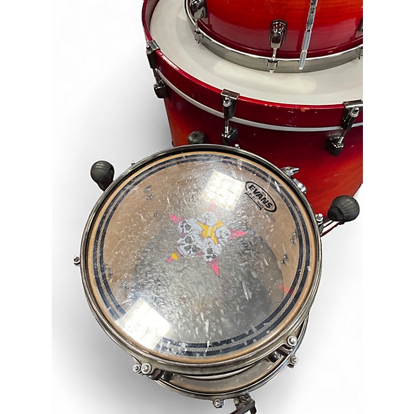 Used ddrum 5 Piece AMX DOMINION Orange Drum Kit