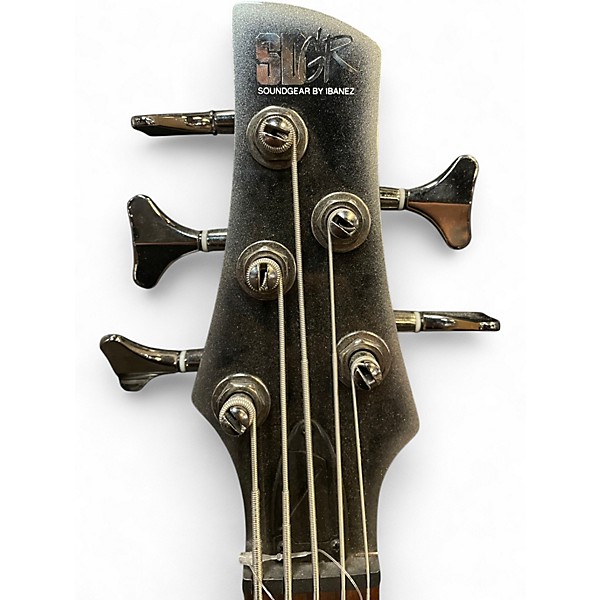 Used Ibanez SR305 5 String Metallic Gray Electric Bass Guitar