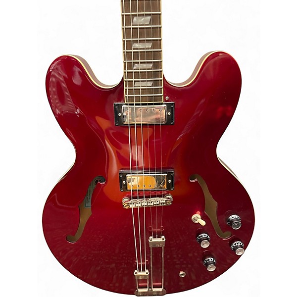 Used Epiphone Riviera E360TD Cherry Hollow Body Electric Guitar