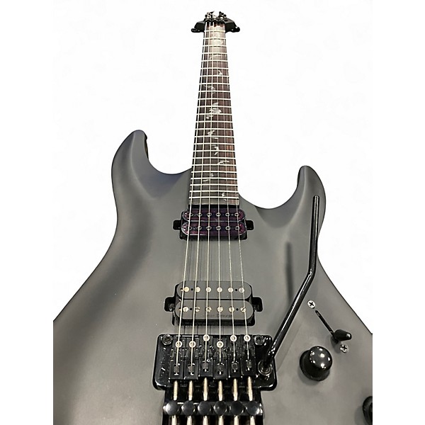 Used Schecter Guitar Research DAMIEN 6 FR Black Solid Body Electric Guitar