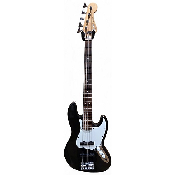 Used Fender Standard Jazz Bass V 5 String Black Electric Bass Guitar
