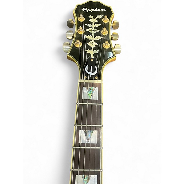 Used Epiphone Sheraton Natural Hollow Body Electric Guitar