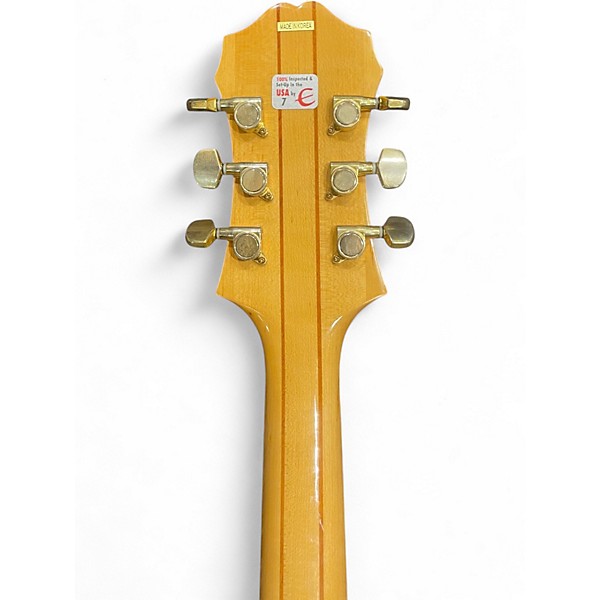 Used Epiphone Sheraton Natural Hollow Body Electric Guitar