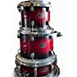 Used TAMA 5 Piece Silverstar Transparent Red Burst Drum Kit