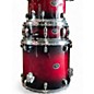 Used TAMA 5 Piece Silverstar Transparent Red Burst Drum Kit