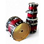 Used TAMA 5 Piece Silverstar Transparent Red Burst Drum Kit