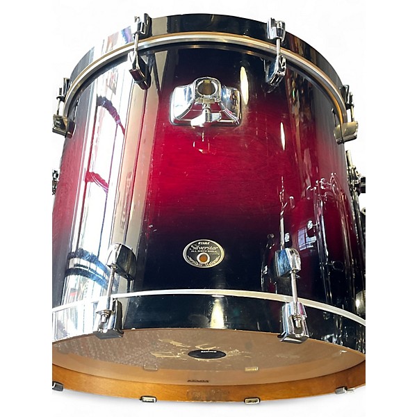 Used TAMA 5 Piece Silverstar Transparent Red Burst Drum Kit