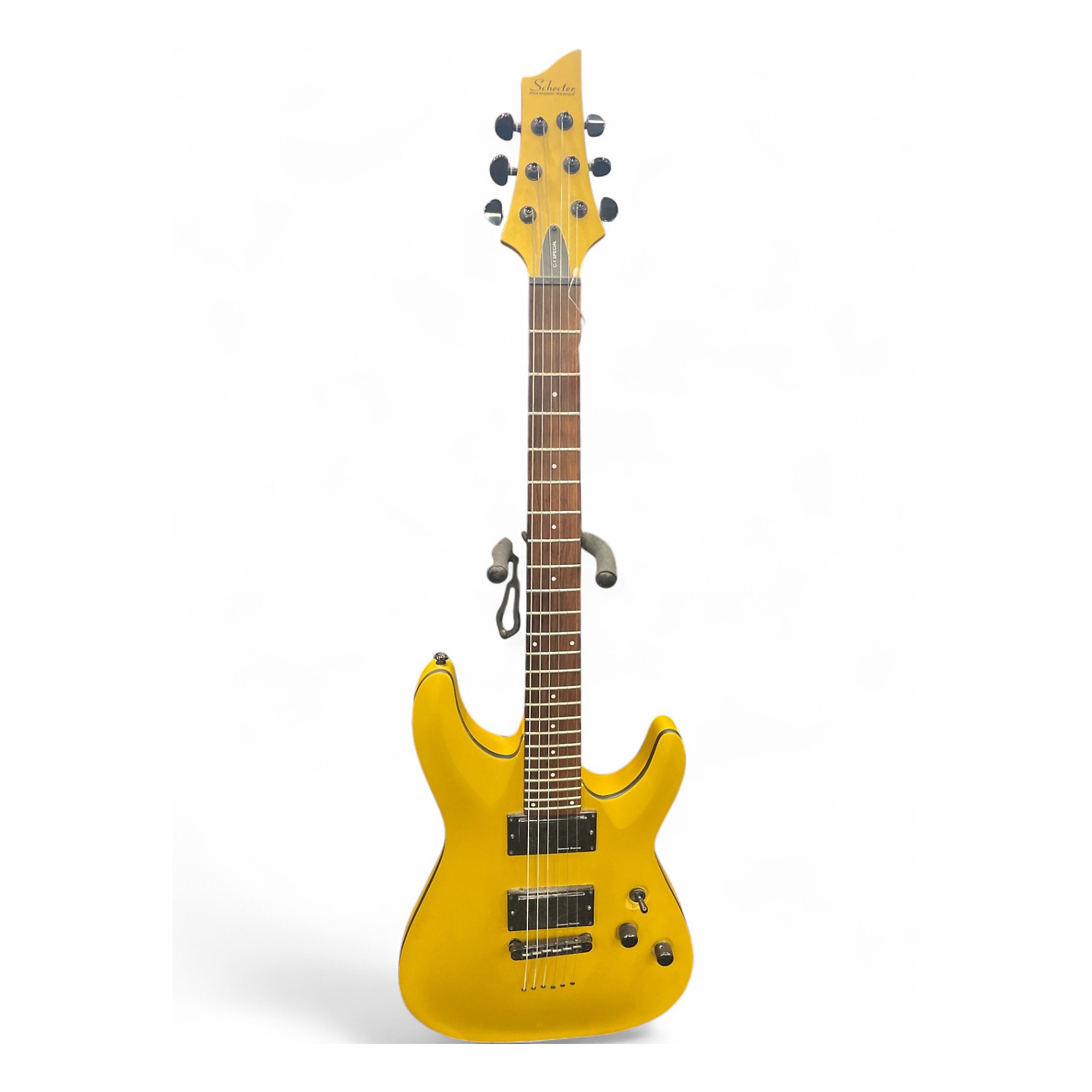 Used Schecter Guitar Research C1 Special GOLD Solid Body Electric