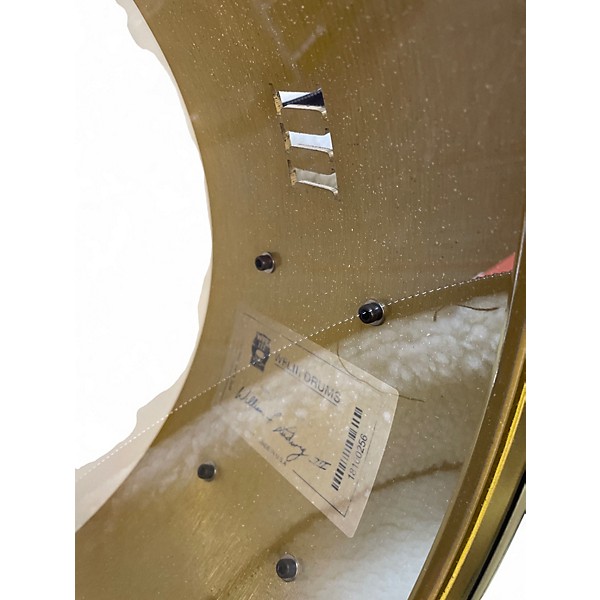 Used WFLIII Drums 6.5X14 Brass Snare Brass Drum