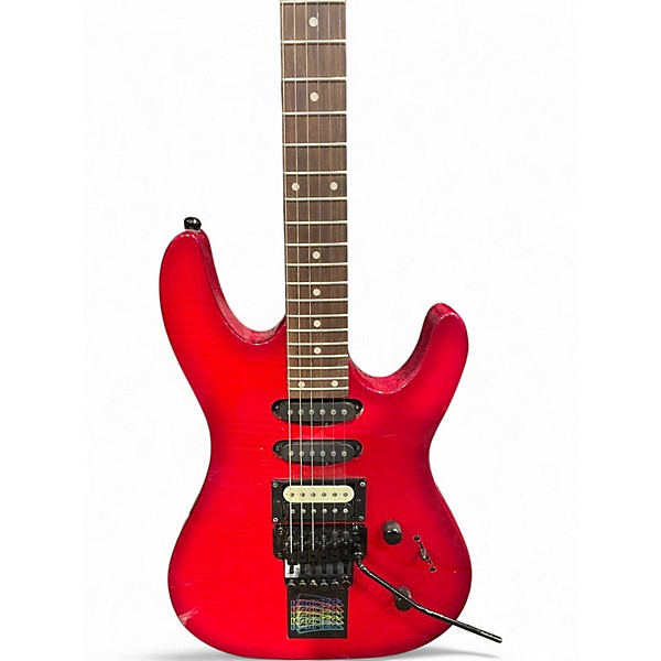 Used Kramer STRIKER Candy Apple Red Solid Body Electric Guitar