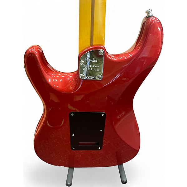 Used Fender American Ultra II Stratocaster HSS Red Solid Body Electric Guitar