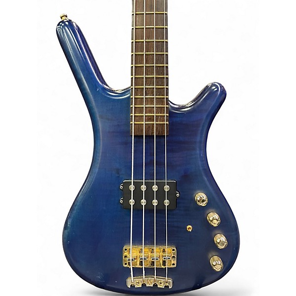 Used Warwick FNA Corvette 4 String Baltic Blue Electric Bass Guitar