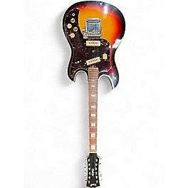Vintage 1968 Kent 745 Electric 12 String Sunburst Solid Body Electric Guitar