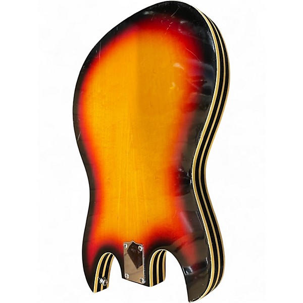 Vintage 1968 Kent 745 Electric 12 String Sunburst Solid Body Electric Guitar