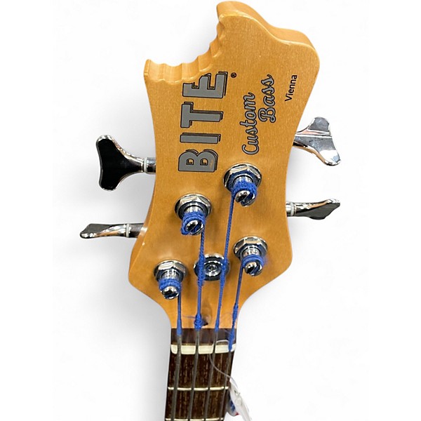 Used Bite J Bite White Electric Bass Guitar