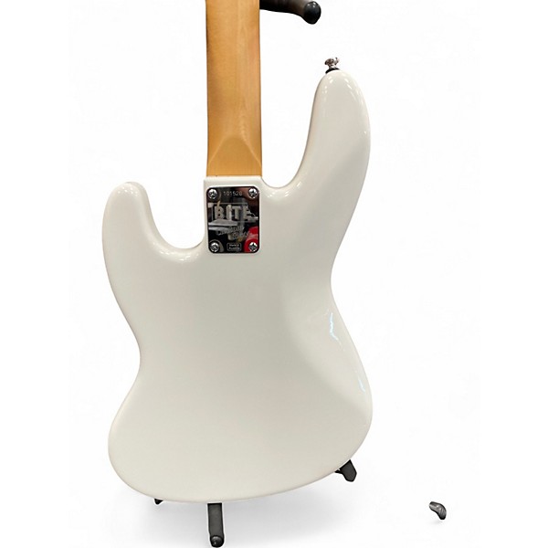 Used Bite J Bite White Electric Bass Guitar