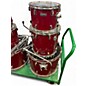 Used Remo 7 Piece Quadura Acousticon SE Cherry Red Drum Kit thumbnail