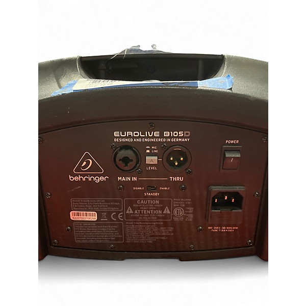 Used Behringer EUROLIVE B105D Battery Powered Amp