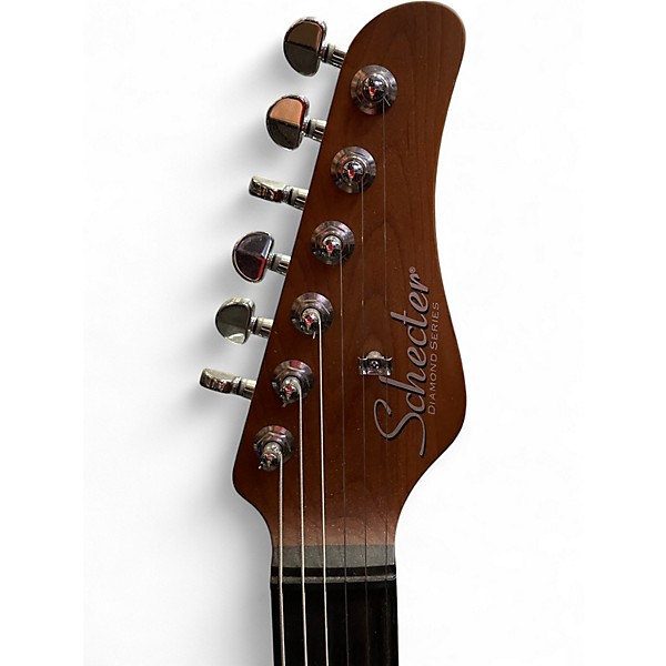 Used Schecter Guitar Research DIAMOND SERIES NICK JOHNSTON ATOMIC BLUE Solid Body Electric Guitar