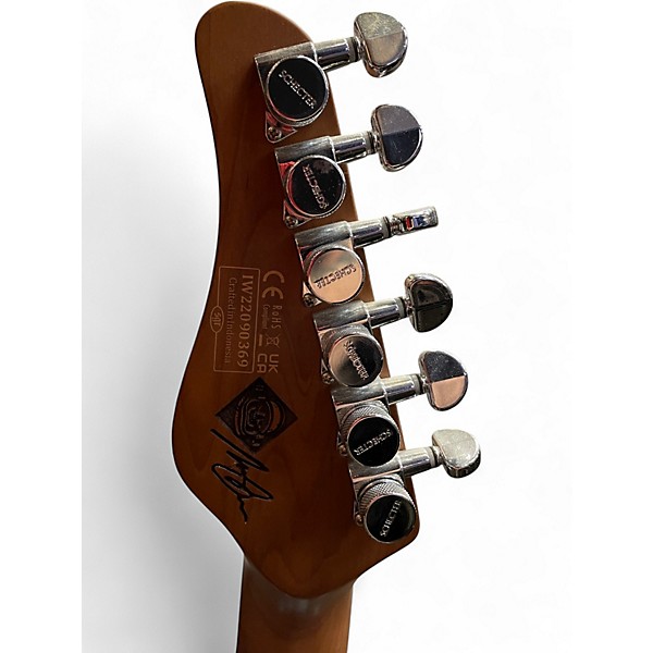 Used Schecter Guitar Research DIAMOND SERIES NICK JOHNSTON ATOMIC BLUE Solid Body Electric Guitar