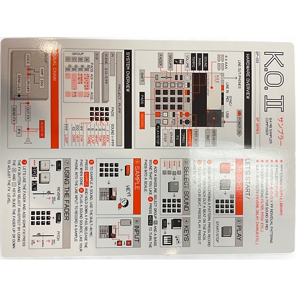 Used teenage engineering EP-133 K.O. II Sampler Composer Production Controller