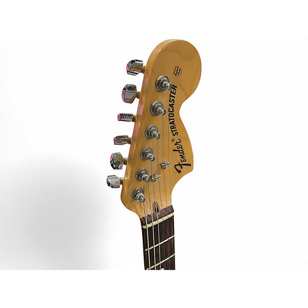 Used 2010 Fender Standard Stratocaster HSS Black Solid Body Electric Guitar