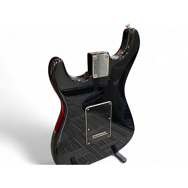 Used 2010 Fender Standard Stratocaster HSS Black Solid Body Electric Guitar