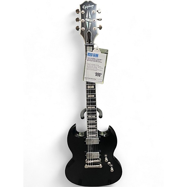 Used Epiphone SG Prophecy Aged Jet Black Metallic Solid Body Electric Guitar