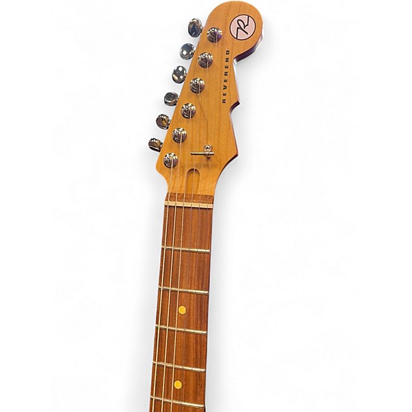 Used Reverend Six Gun HPP Chronic Blue Solid Body Electric Guitar