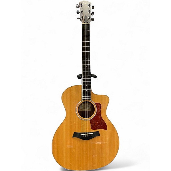 Used Taylor 214CE Deluxe Natural Acoustic Electric Guitar