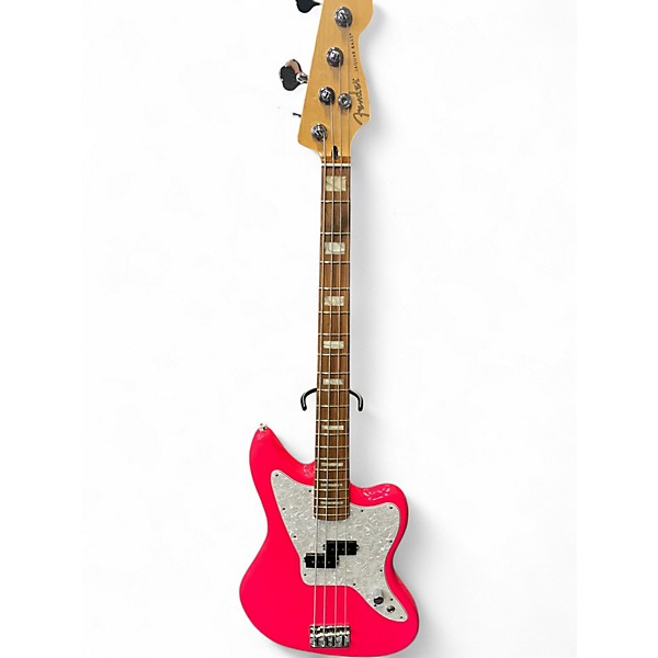 Used Fender Jaguar Atomic Pink Electric Bass Guitar