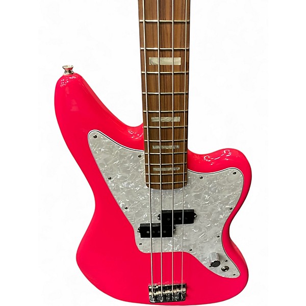 Used Fender Jaguar Atomic Pink Electric Bass Guitar