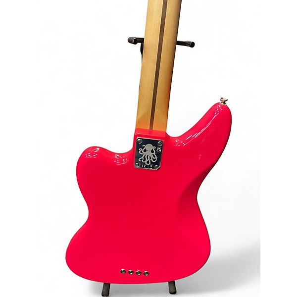 Used Fender Jaguar Atomic Pink Electric Bass Guitar