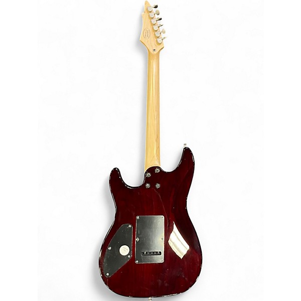 Used Laguna SE322 Crimson Red Trans Solid Body Electric Guitar