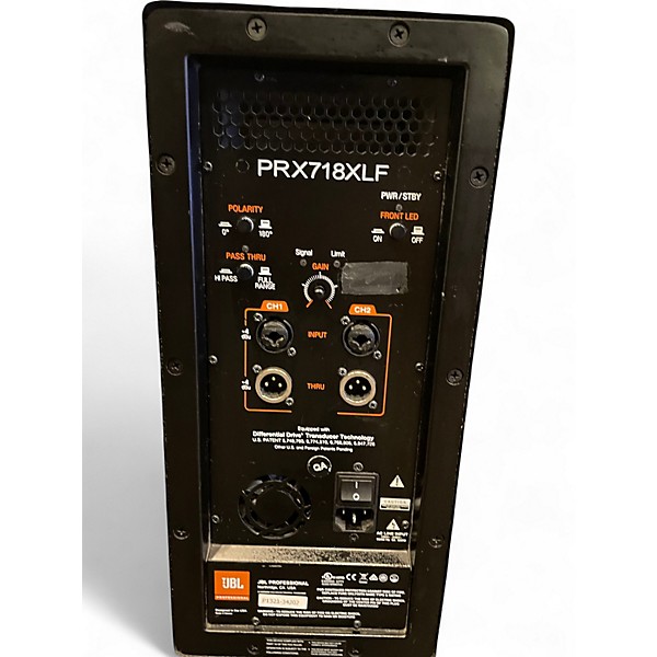 Used JBL PRX718 XLF Powered Subwoofer