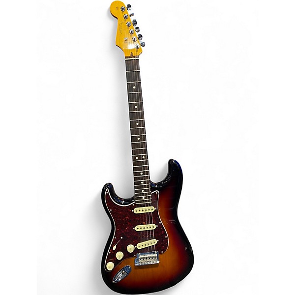 Used Fender American Professional II Stratocaster LH 3 Tone Sunburst Solid Body Electric Guitar