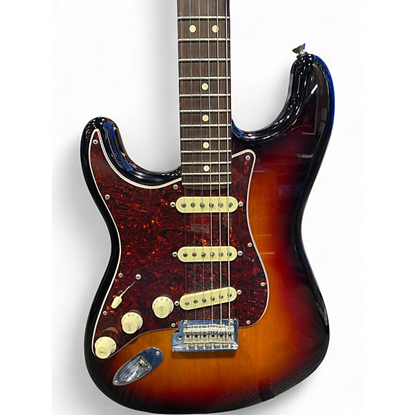 Used Fender American Professional II Stratocaster LH 3 Tone Sunburst Solid Body Electric Guitar