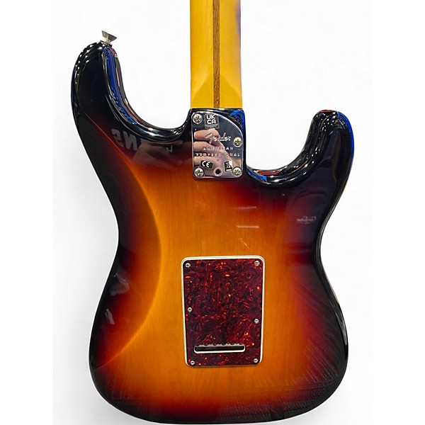 Used Fender American Professional II Stratocaster LH 3 Tone Sunburst Solid Body Electric Guitar